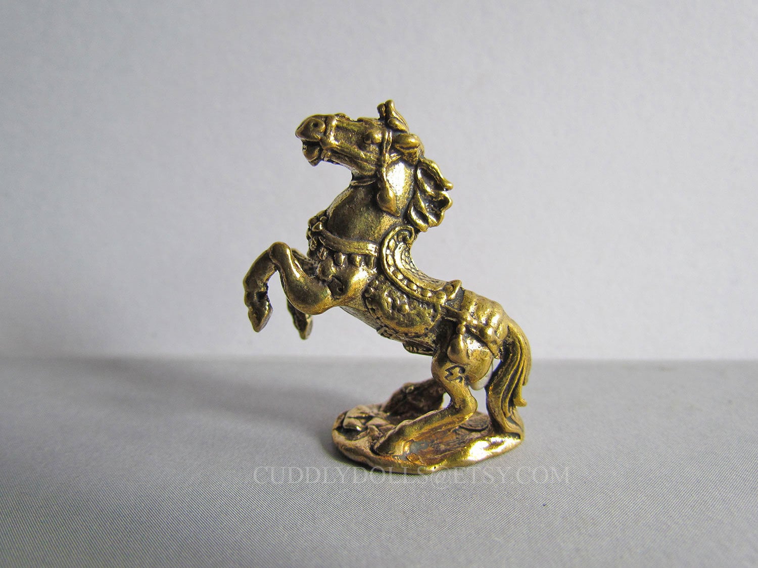 Brass Cute PIG Miniature Charm Figurine Vintage Lucky Collectible Statue Annimal