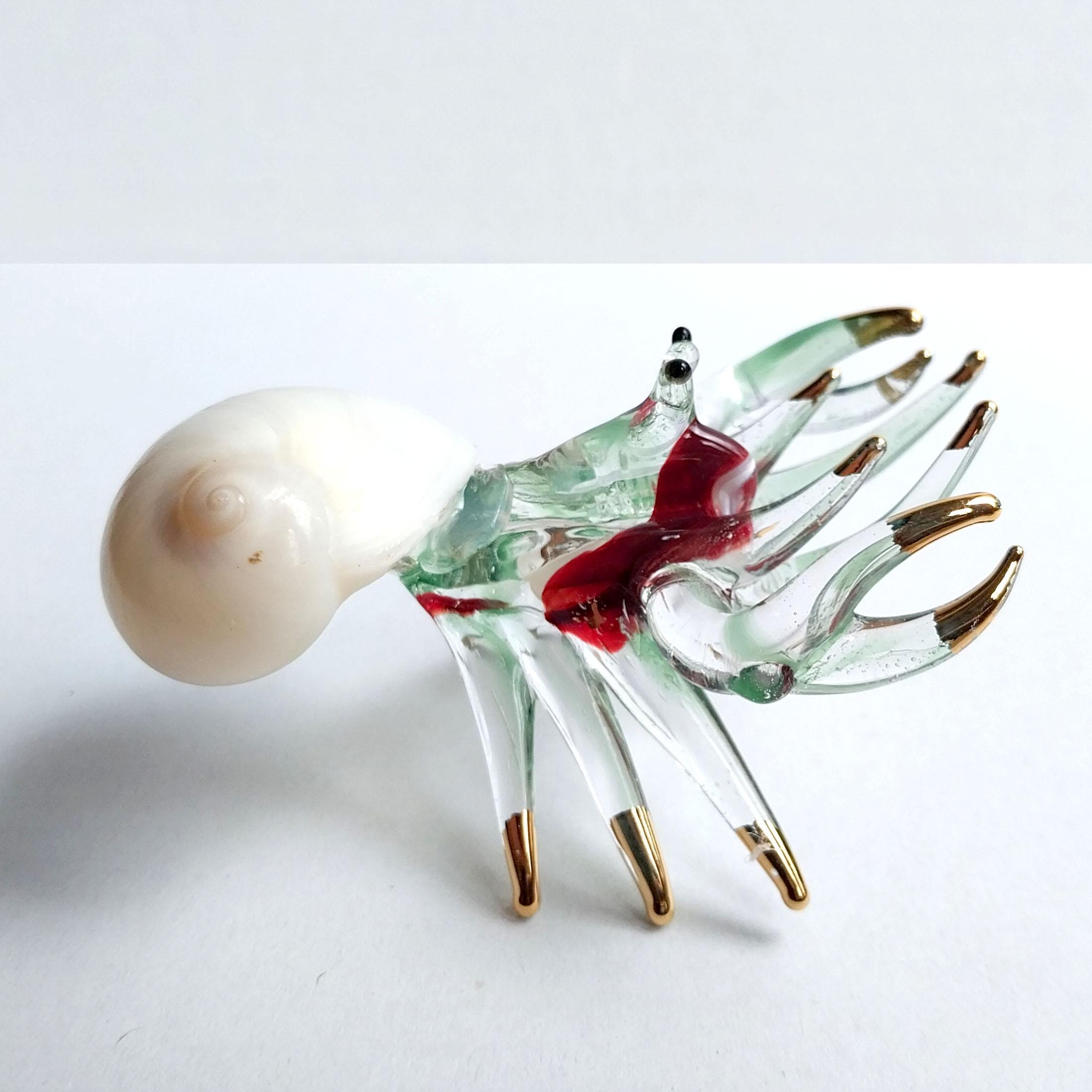 Duo de figurines de bernard-l'ermite | Articulé à collectionner avec coquillages - France