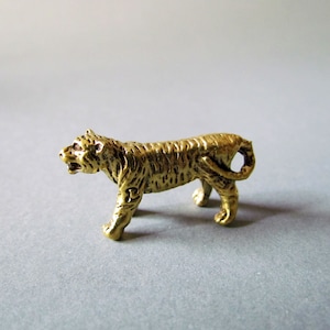 winzigen Messingtiger Tier kleine Miniatur Messing Figur Tiger Figur,Sammlerstück,Messing,Dekor,Geschenke,wildes Tier,Glücksartikel