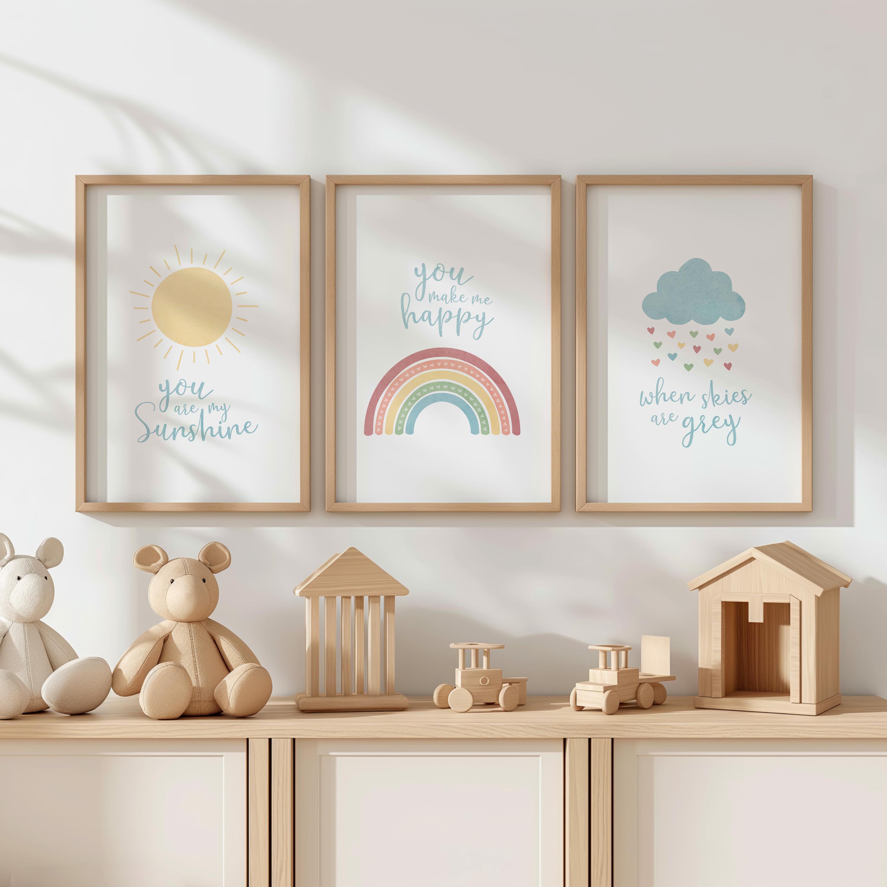 You Are My Sunshine Nursery Wall Art | Sunshine Baby Room Decor ...