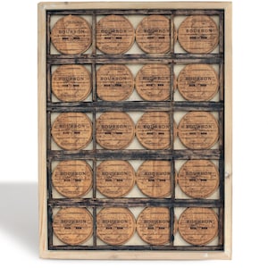 Bourbon Barrels Wall Art Barrel Rack Warehouse Rustic Bourbon Decor Sign Whiskey Enthusiasts Bourbon Gift Home Bar Distillery Bourbon Lovers