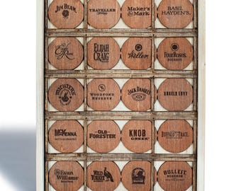 3D Bourbon Barrel Wooden Wall Art, Man Cave Decor