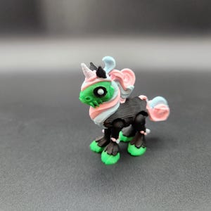 Crazy Unicorn 3D-print: uniek kleurrijk beeldje