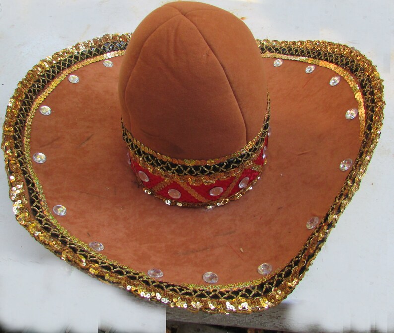 Sombrero hat mexican bandit costume mummers parade halloween Etsy