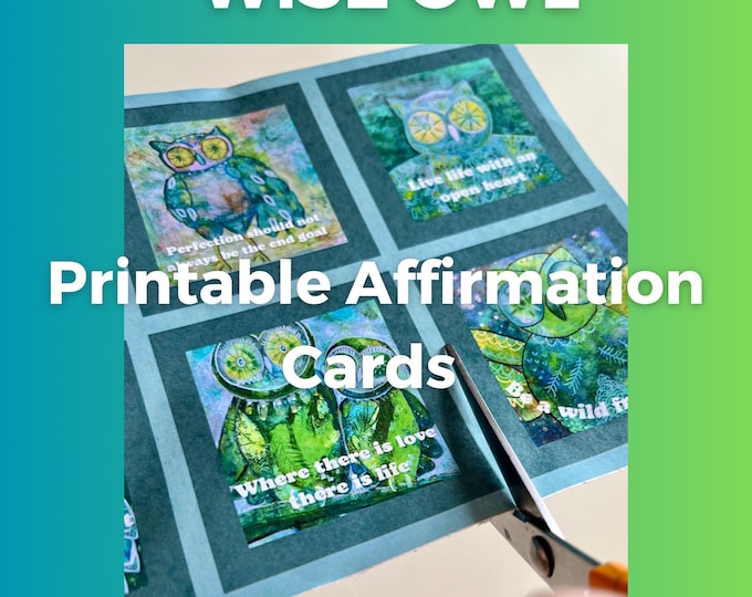 Printable Affirmation Cards - Wise Owls