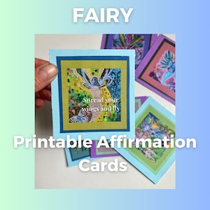 Affirmation Card Set - Fairy Printable