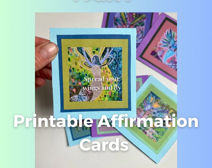 Affirmation Card Set - Fairy Printable