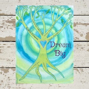 Vision Board Kit, Tree of Life, Printable