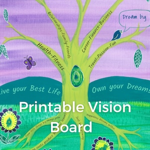 Vision Board Kit, Printable