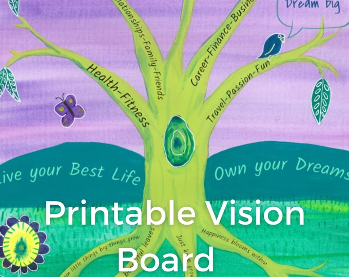 Vision Board Kit, Printable