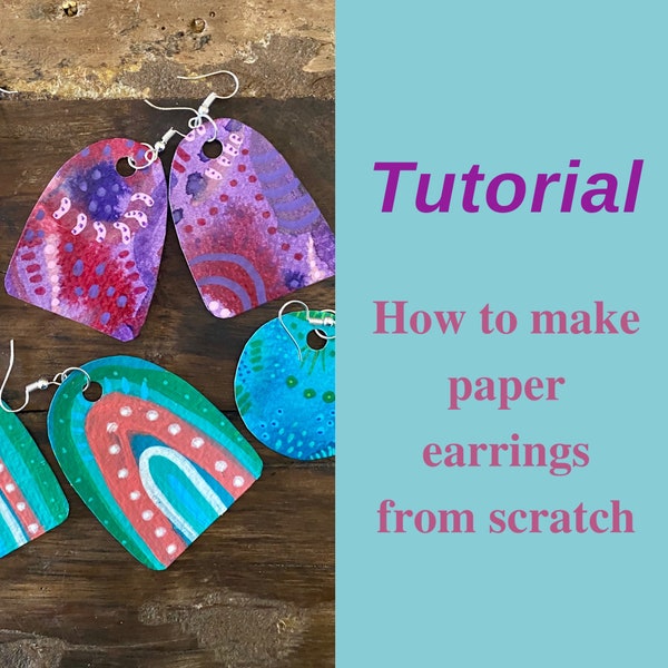 Tutoriel, Comment faire des boucles d'oreilles en papier