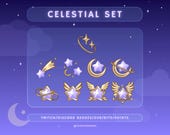 Twitch Badges | Bits | Channel badges | Emotes for Twitch | Emotes for streamers | Celestial | Stars | Moon | Sub points | Sub badges