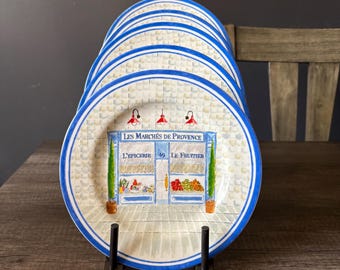 Vintage American Atelier French Bistro Salad Plates – Set 5 – Les Marchés de Provence