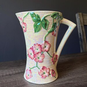 Maling 7” Apple Blossom Lustreware Pitcher – Vintage English Pottery