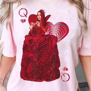 The Rise Of Red Queen Of Hearts Portrait Shirt Shirts, Disney Descendants 4 Movie Shirt, Birthday Girl Trip, Disneyland Family, Red vs Chloe