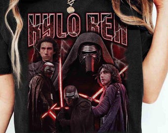 Star Wars The Force Awakens Kylo Ren Classic Portrait Shirt, Galaxy's Edge Holiday Family Trip Tee, Kylo Ren Jedi Lightsaber, Family Trip