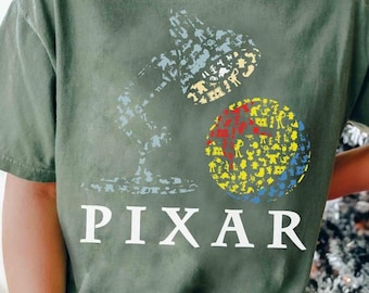 T-shirt avec logo Disney Pixar, voyage en famille à Disneyland Resort, t-shirt Toy Story Land, Monster Inc, à l'envers, fête de récréation Pixar Fest Pals 2026