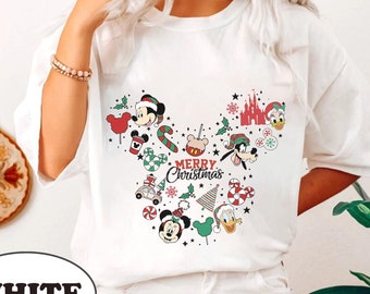 Disney Mickey Head Merry Christmas Shirt, Disney Christmas Family Tshirt, Mickey's Very Merry Christmas Sweatshirt, The Magic Kingdom
