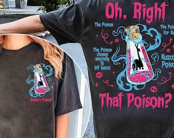 Camisetas personalizadas de Kuzco39, "Extracto de Llama Venenoso", Disneyland, Kronk Yzma, el Emperador de los Villanos de Disney y "Nuevas Locuras".