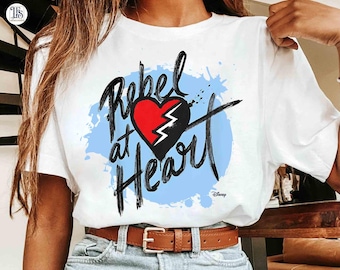 The Rise Of Red Rebel At Heart Shirts, Birthday Girl Trip, Disney Descendants 4 Movie Shirt, Red vs Chloe, Disneyland Family Vacation Tee