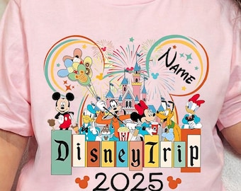 Personalized Mickey & Friends Disney Trip 2026 Shirt, Disney Birthday Trip Tshirt, Disneyland Family Vacation 2026 Tee, The Magic Kingdom
