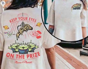 Two-sided Toy Story Aliens Pizza Planet shirt, Disney Toy Story Land Tee, Funny Buzz Lightyear Aliens shirt, WDW Disneyland Family Trip 2026