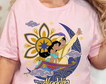 Rare Vintage Disney Aladdin T-shirt. Black Medium - Etsy