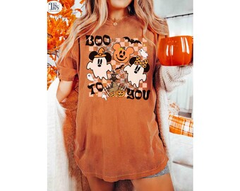Vintage Disney Halloween 2026 Shirt, Disney Halloween Matching Shirt, Boo to You, Mickey and Friends Halloween Shirt, Disney Family Shirt