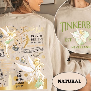 Retro Disney Tinkerbell Shirt, Vintage Peter Pan Neverland Tshirt, Disneyland Family Trip Matching, Cute Disney Outfit, Magic Kingdom