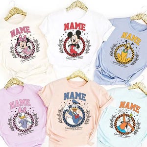 Personalized All Disney Characters Shirt, Custom Name Mickey And Friends Vintage Tshirt, WDW Disneyland Family Vacation 2025, Magic Kingdom