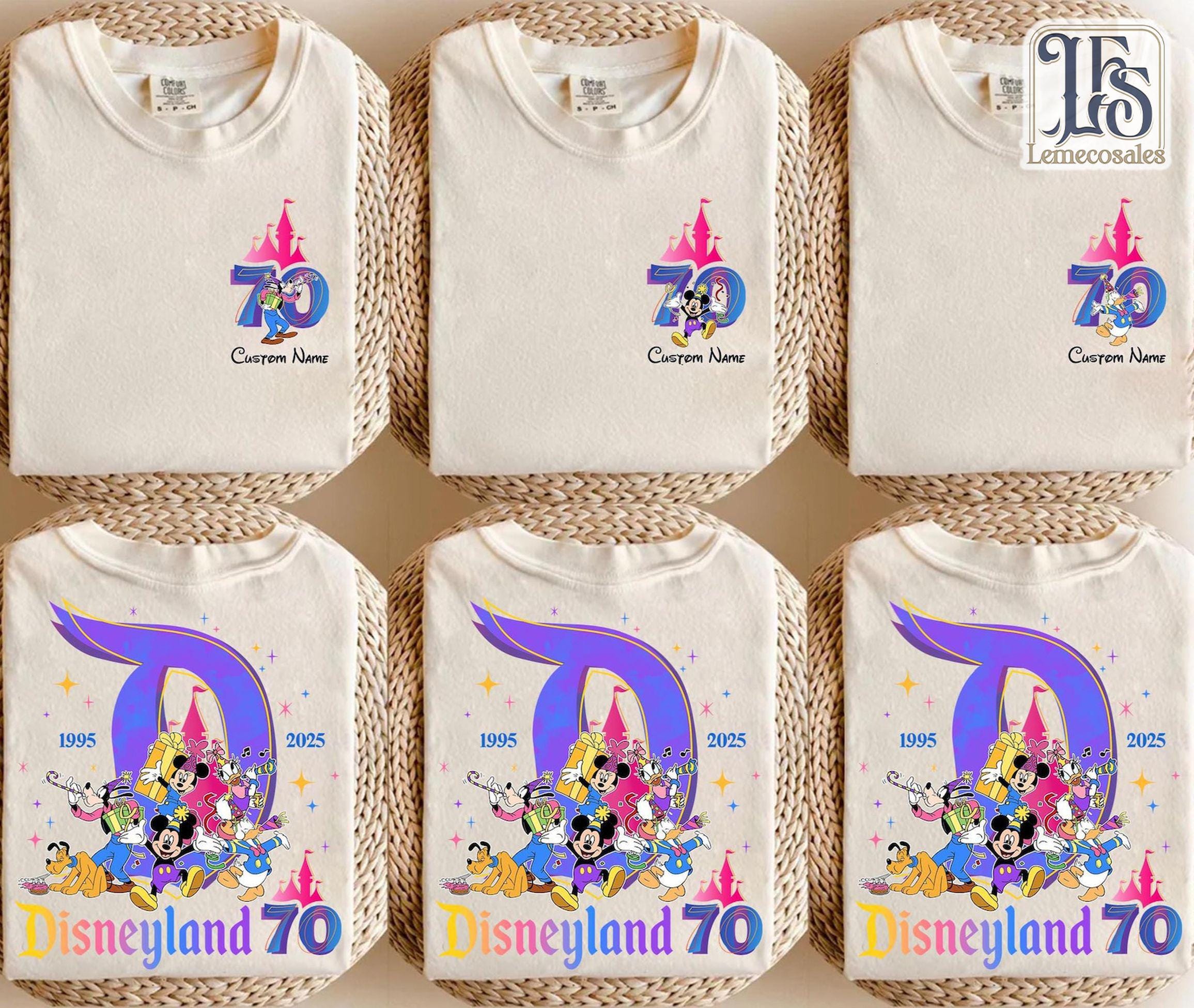 Disneyland 70 Years Of Magic Shirt Mickey Minnie 70Th Anniversary T-shirt Disneyland Happiest Place On Earth Tee, Family Vacation Trip