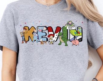 Personalized Disney Pixar Toy Story Shirt, Custom Boy Girl Name Kids Woody Buzz Lightyear Tshirt, Disney Family Vacation 2026, Magic Kingdom