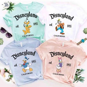 Customize Disney All Characters Shirt, Disney Group Shirt, Mickey & Friends Tee, Disney Trip, Disneyland Est 1955 Shirt, Disney Family Shirt