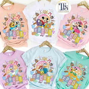 Customize Epcot Center Mickey & Friends Traveler Shirt, WDW Family Vacation 2025, Travel Around The World Disney Epcot Shirt, Girl Trip Tee