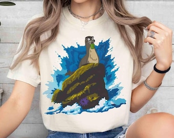 Pixar Finding Nemo Gerald s T-shirt, Disneyland Family Trip, Disney Gerald And Little Mermaid Ariel Princess Sea Rock Tee