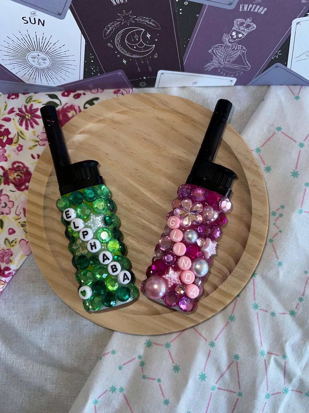 Hand Bejeweled BIC Lighter pop Culture Style Options Wicked, Beyonce ...