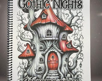 Gothic Nights Coloring Book: Halloween Spooky Fun