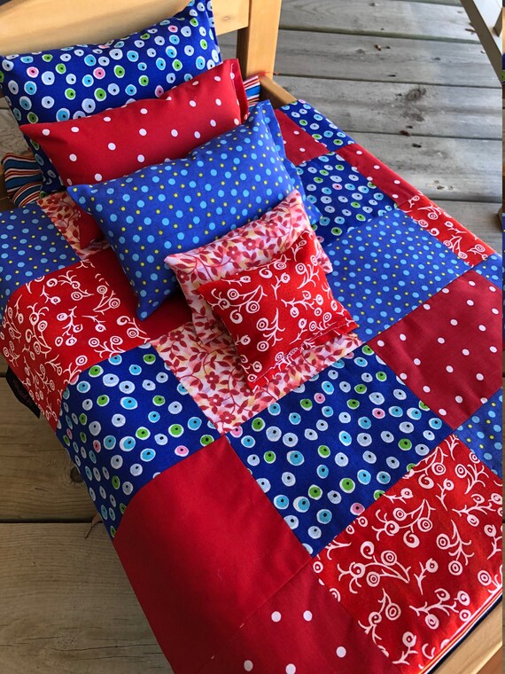 Red And Blue Bandana 7 Piece American Girl Or Etsy