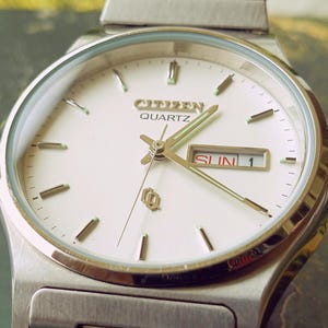 CITIZEN QUARTZ CQ 白 Citizen watch cq model - Gem
