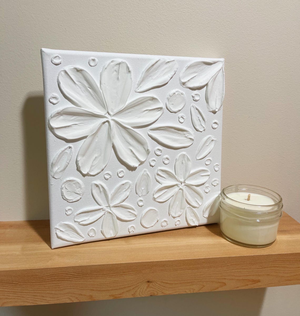 Picture of Textured Painting, Textured Flowers, Floral Textured Painting, Flower ...