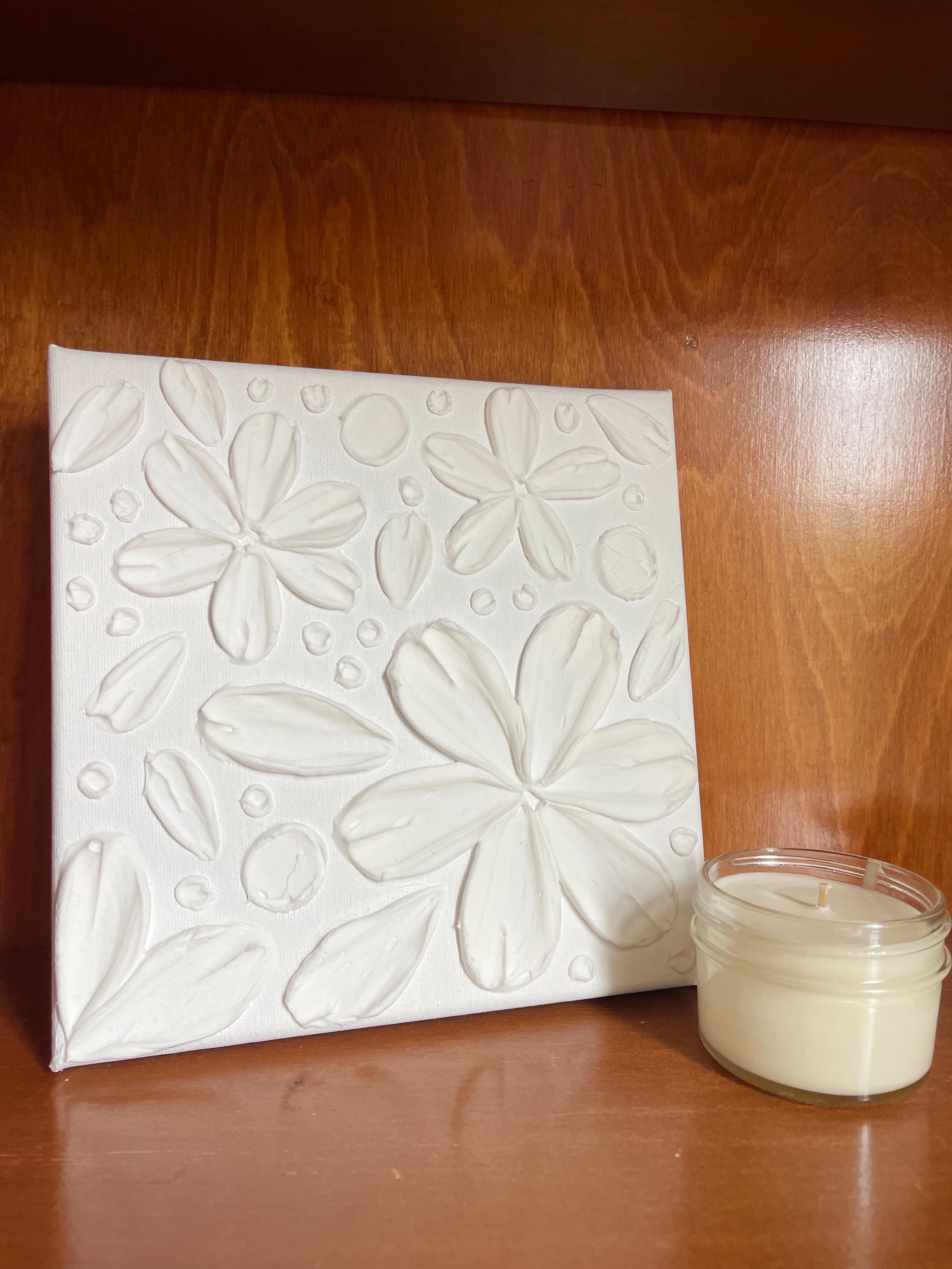 Textured Painting, Textured Flowers, Floral Textured Painting, Flower ... - Textured Flowers For Wall Decor