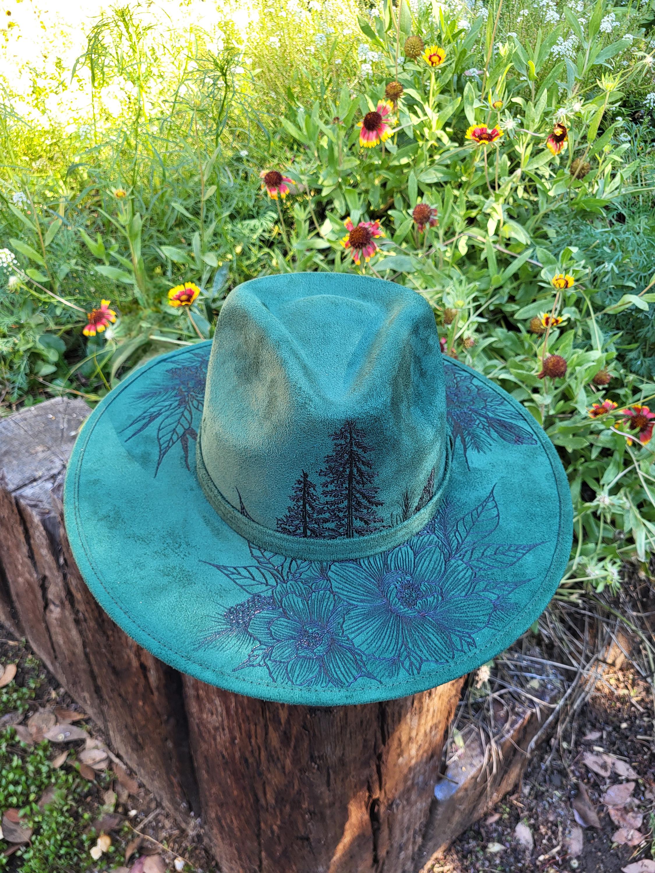 Pine Green Fedora - Etsy