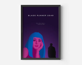 Blade Runner 2049 Print | Denis Villeneuve Poster | Minimalist Sci-Fi Wall Art