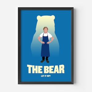 Poster dell'Orso, Poster minimalista di una serie TV, Stampa minimalista, Arte murale di una serie TV, Decorazione minimalista per la cucina, Poster di cucina, Poster alternativo
