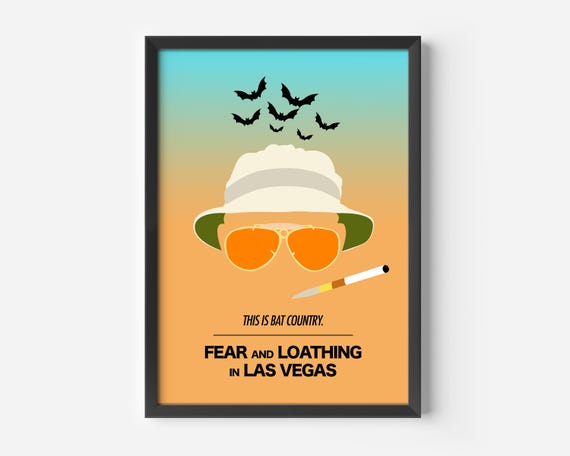 Fear and Loathing in Las Vegas Poster, Minimalist Movie Print