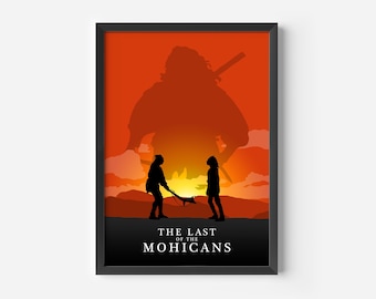 The Last of the Mohicans Movie Poster, Minimalist Film Art Print
