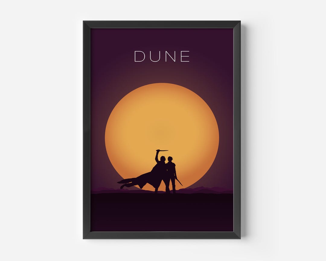 Dune Movie Poster, Minimalist Movie Print, Alternative Film Poster ...
