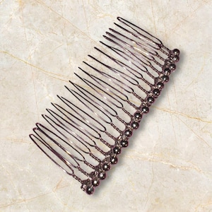 Silber Brautschleier Kamm: Perle & Strass Braut Haarschmuck