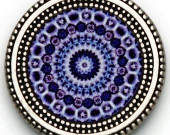 BLUE MANDALA Magnebutton Set