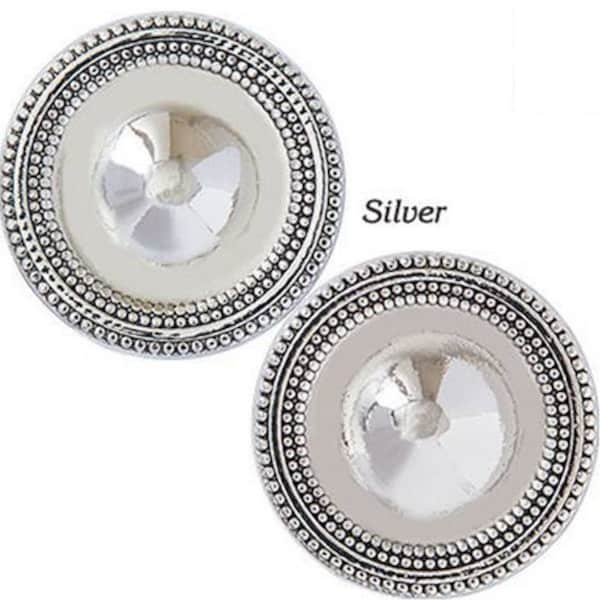 SHINY ANTIQUE SILVER Magnebutton Set